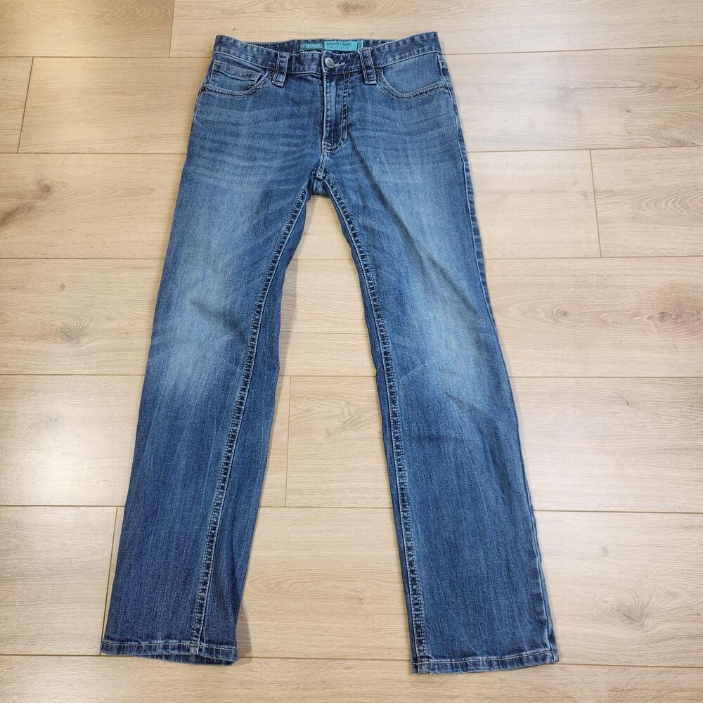 Rock & Roll Denim Revolver Straight Jeans Mens 30x32 Blue Med Wash Stretch Denim
